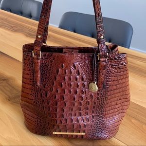 Brahmin Brown Leather Tote